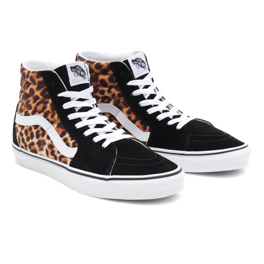 Vans Leopard SK8-Hi Dam Svarta/Vita - Vans Höga Skor Prisjakt (SNMHD8541)